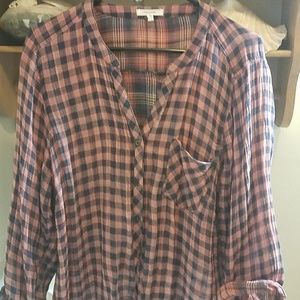 Maurice's plaid shirt